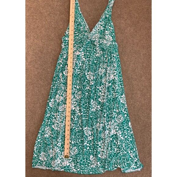 Daisy Fuentes Dress Womens M Fit & Flare Sleeveless V-Neck Midi Floral Stretch - Picture 3 of 7